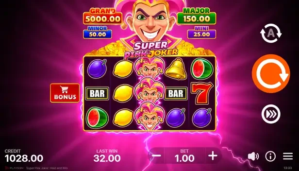 Бонусы Hold and Win с множителями Джокер в автомате Pink Joker